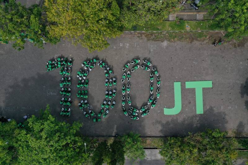 GrabElectric Tempuh 100 Juta Kilometer, Kelilingi Dunia Lebih dari 2.700 Kali
