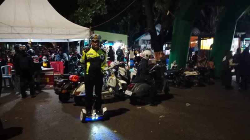 Antisipasi Gangguan Kamtibmas, Kasatlantas Polres Bantaeng Tempatkan Personel di Titik Konsentrasi Kegiatan
