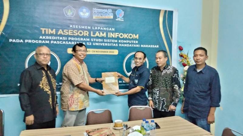 Prodi Sistem Komputer Pascasarjana Universitas Handayani Makassar di Akreditasi oleh LAM INFOKOM