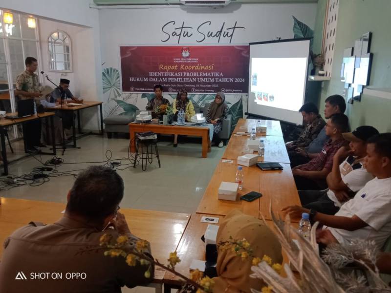 Rakor Bersama APH, KPU Enrekang Bahas Upaya Meminimalisir Potensi Pelanggaran Pemilu