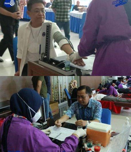 Bantu PMI Sediakan Stok Darah, PDAM Makassar Rutin Gelar Donor Darah