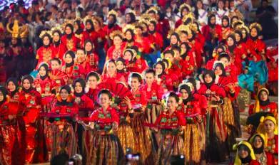 Bawakan 2 Jenis Tarian, 500 Penari Meriahkan Pembukaan Makassar F8