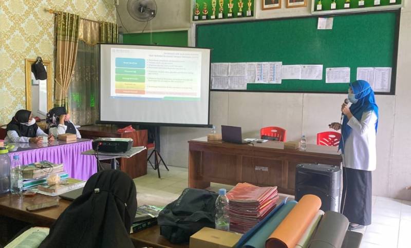 BPJS Kesehatan Sosialisasikan Hak dan Kewajiban Peserta JKN di MTsN 2 Sidrap