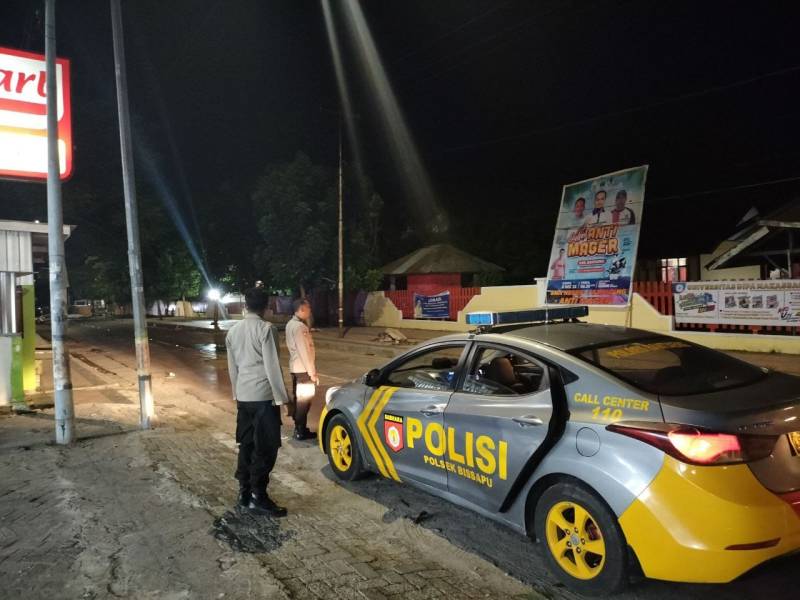 Cegah Terjadinya Aksi Kejahatan, Polres Bantaeng Lakukan Blue Light Patroli