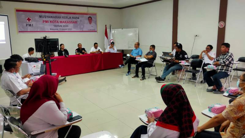 PMI Kota Makassar Gelar Mukerkot Tahun 2023, Deng Ical: Momentum Tepat Menyusun Program Strategis