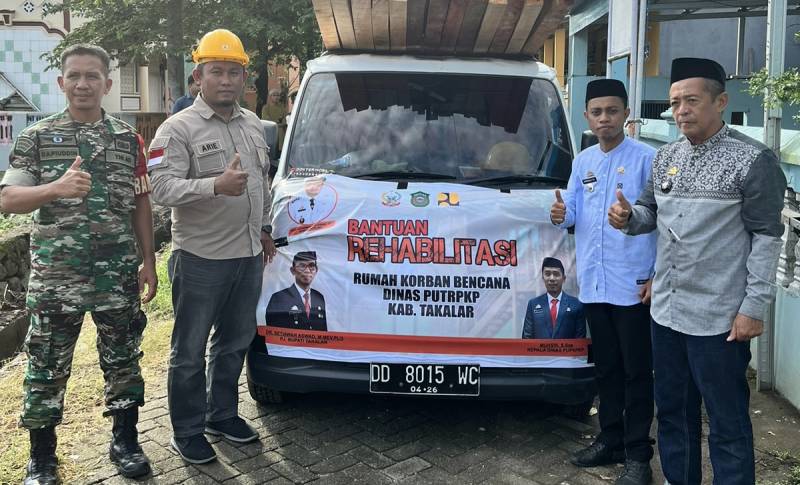 70 KK Korban Bencana Dapat Bantuan Rehab Rumah Dari Gubernur Sulsel