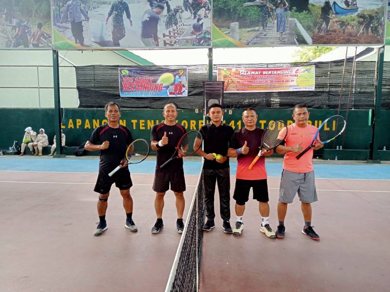 Cetak Sejarah, Kodim 1426 Takalar Juara Dua Turnamen Tenis HUT Korem 141/TP ke-66