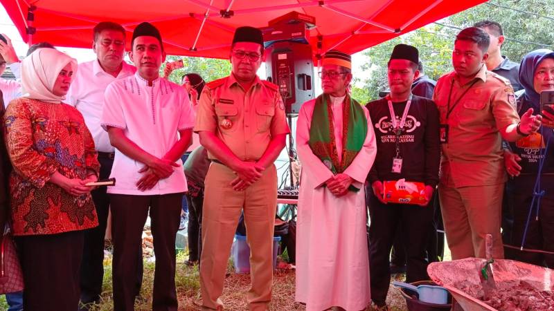Wali Kota dan Sejumlah Tokoh Hadiri Peletakan Baru Pertama Gedung PCNU Kota Makassar