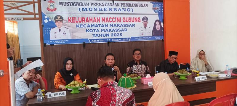 Musrenbang Kelurahan Maccini Gusung Prioritaskan Infrastruktur dan Kesehatan