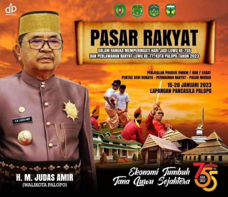 Walikota Judas Amir Buka Pasar Rakyat