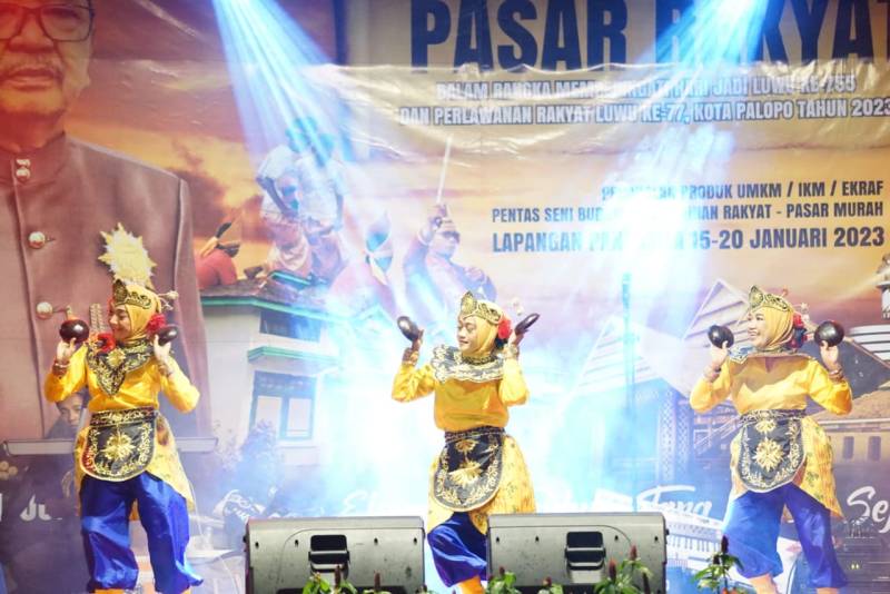 Malam Kelima Pasar Rakyat, Ada Tarian Kreasi Budaya Lokal Luwu