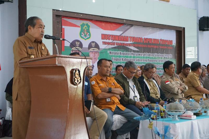 Buka Tudang Sipulung, Bupati Sidrap Ajak Peserta Doakan Mendiang Kadis PSDA