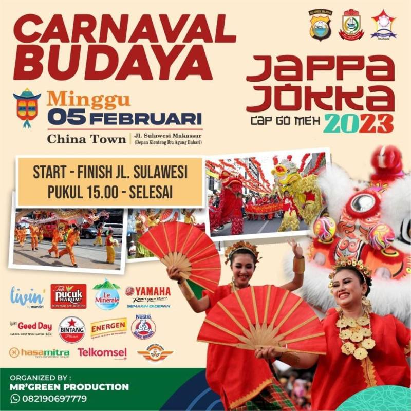 Jappa Jokka Cap Go Meh Bangkitkan Ekonomi di Makassar