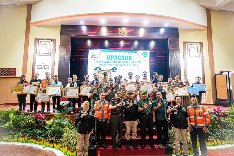 Semen Tonasa Tuan Rumah Upacara Bulan K3 Nasional 2023 Tingkat Provinsi