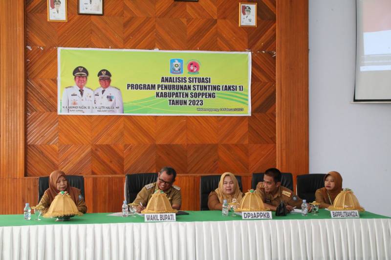 Bappelitbanda Soppeng Gelar Acara Analisis Situasi Program Penurunan Stunting