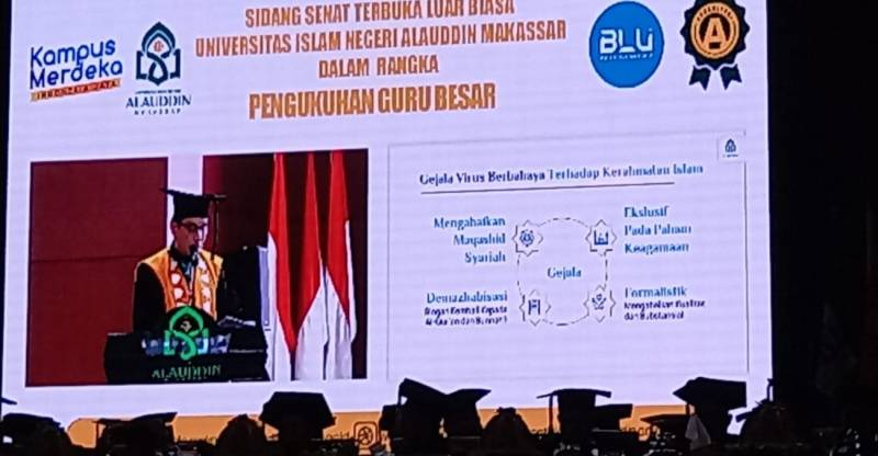 Sekum MUI Sulsel Prof Muammar Bakry, Dikukuhkan Guru Besar UIN Alauddin