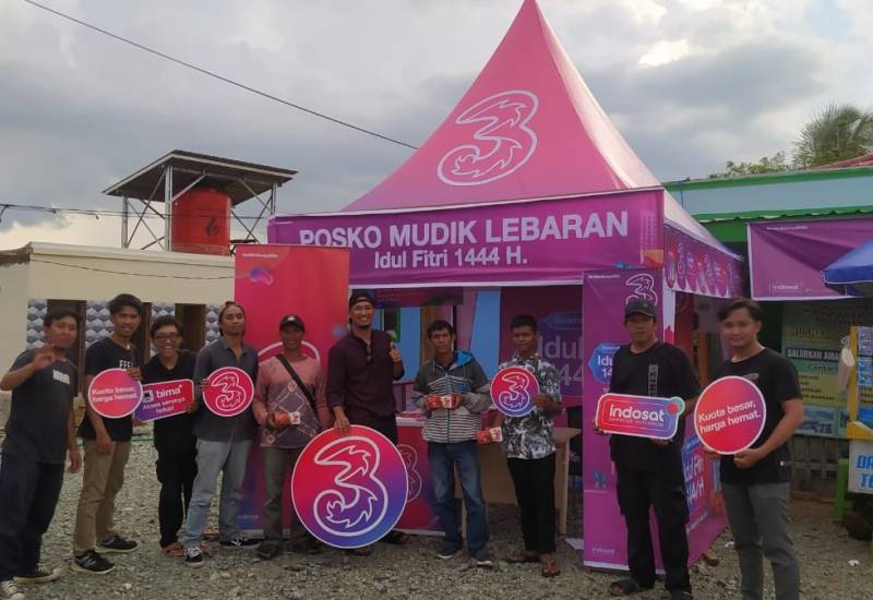 Sambut Lebaran, Tri Siapkan Posko Mudik di Kalimantan dan Sulawesi