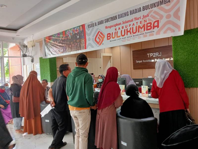 Pasien RSUD H.A.Sulthan Dg Radja Meningkat Pasca Libur Lebaran