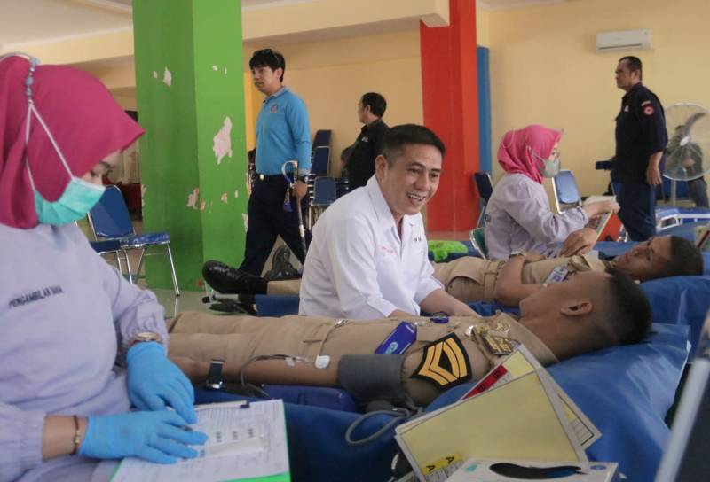 Gandeng PMI Makassar, Donor Darah Poltekpel Barombong Berhasil Kumpul 355 Kantong Darah