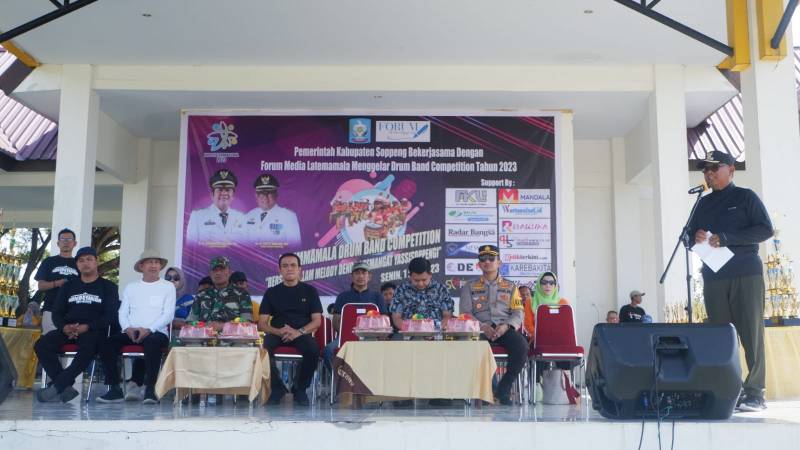Lutfi Apresiasi Forum Media Latemmamala Gelar Drum Band Competition 2023