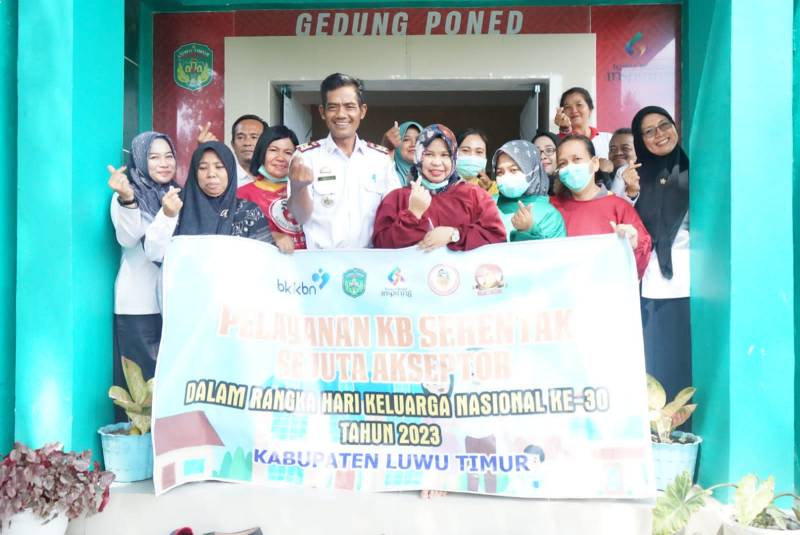 BKKBN Provinsi Sulsel Apresiasi Kegiatan Pelayanan KB Serentak di Lutim