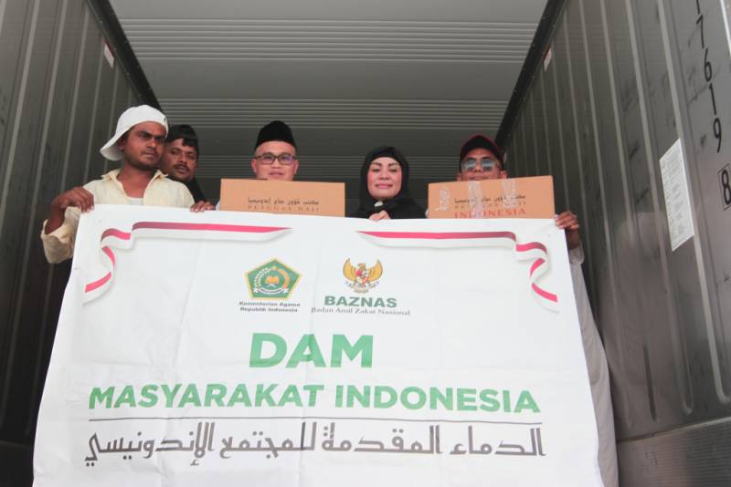Daging 3.000 Kambing DAM Petugas dan Jemaah Haji Dikirim Ke Tanah Air