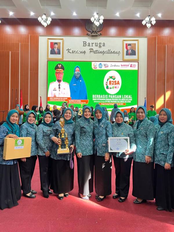 PKK Gowa Juara II Festival Pangan B2SA Tingkat Sulsel
