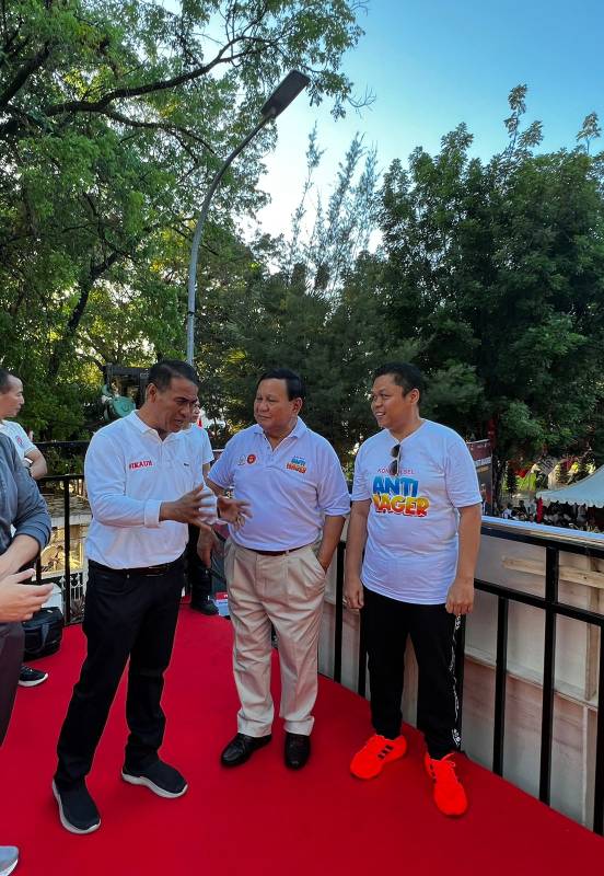 Yasir Machmud Turut Dampingi Prabowo di Jalan Sehat Sulsel Anti Mager