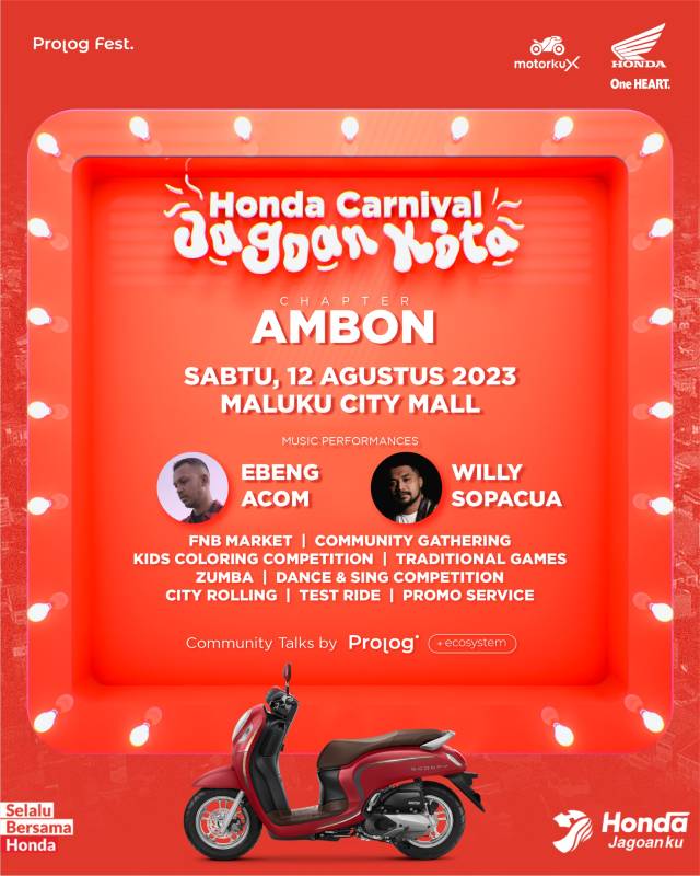 Honda Carnival Jagoan Kota Siap Meriahkan Kota Ambon