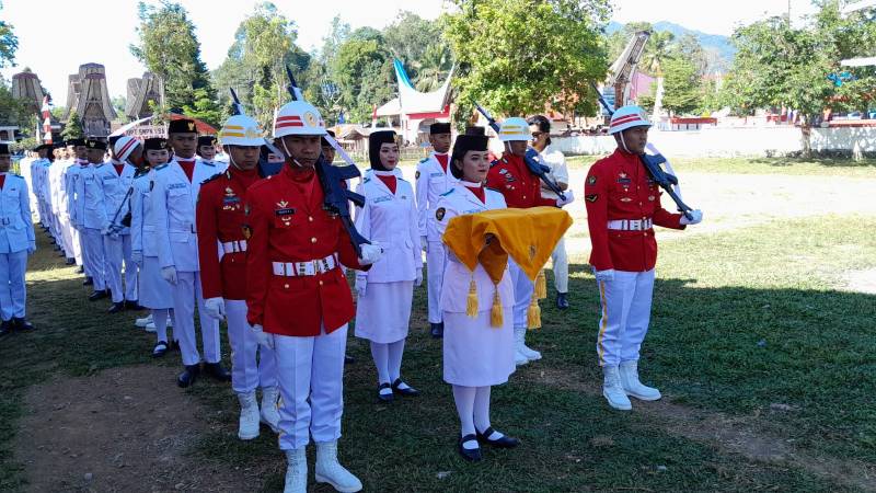 Upacara Peringatan HUT Kemerdekaan RI Ke-78 di Tana Toraja Berlangsung Khidmat