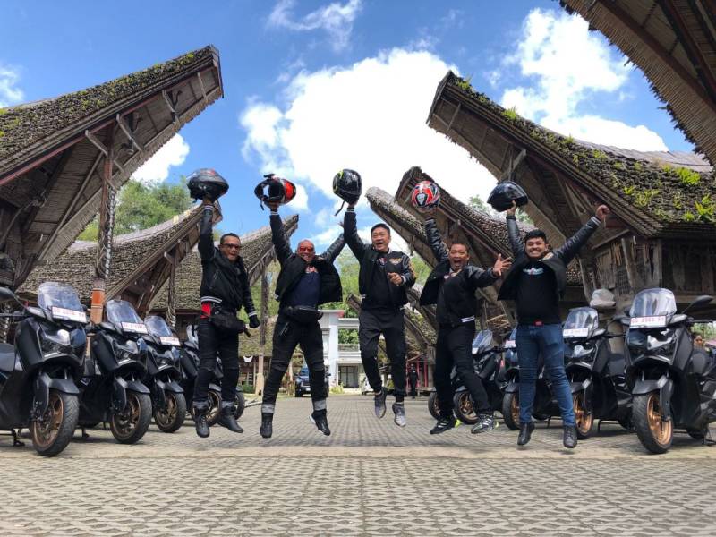 Puluhan Peserta Touring dan Eksplorasi Tanah Toraja Gunakan XMAX Connected