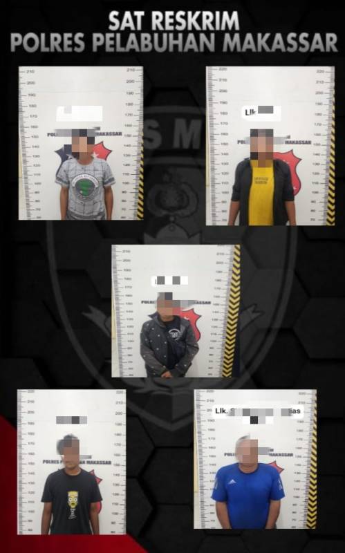 Resahkan Masyarakat, Polres Pelabuhan Makassar Tangkap Preman Berkedok Jukir 