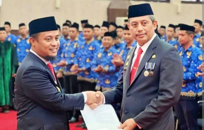 Gubernur Lantik Andi Muhammad Arsyad Sebagai Pj Sekprov Sulsel