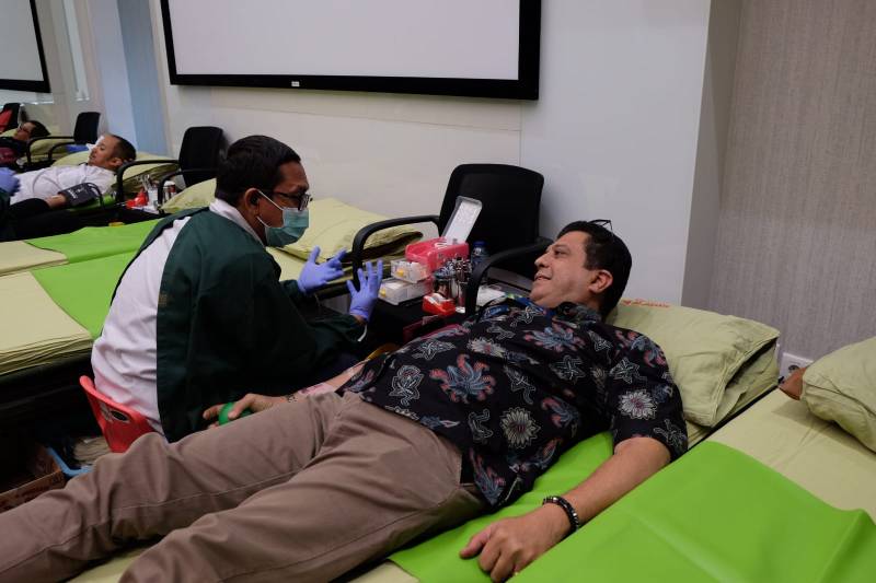 XL Axiata Tower Gelar Donor Darah Sambut Hari Bhakti Postel ke-78