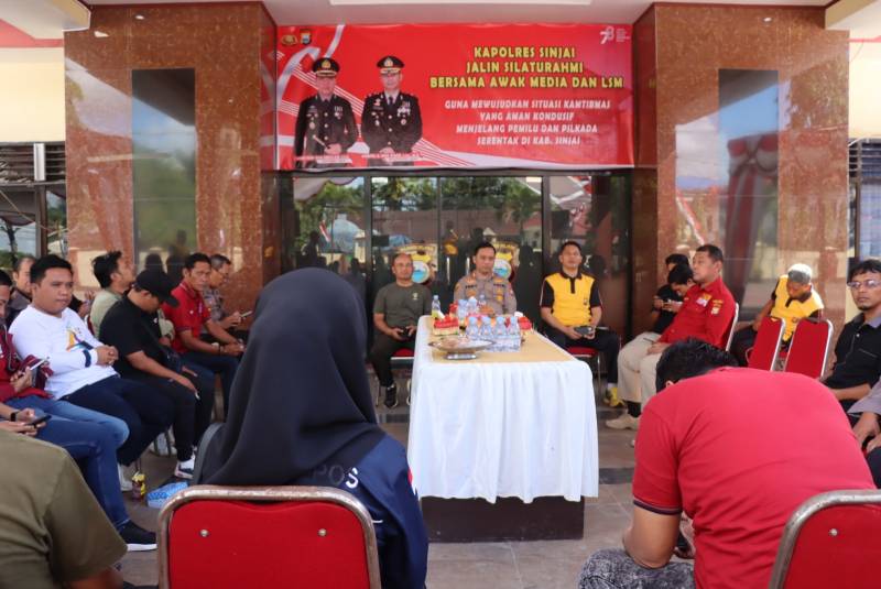 Silaturahmi Dengan Media, Kapolres Sinjai Paparkan Beberapa Program