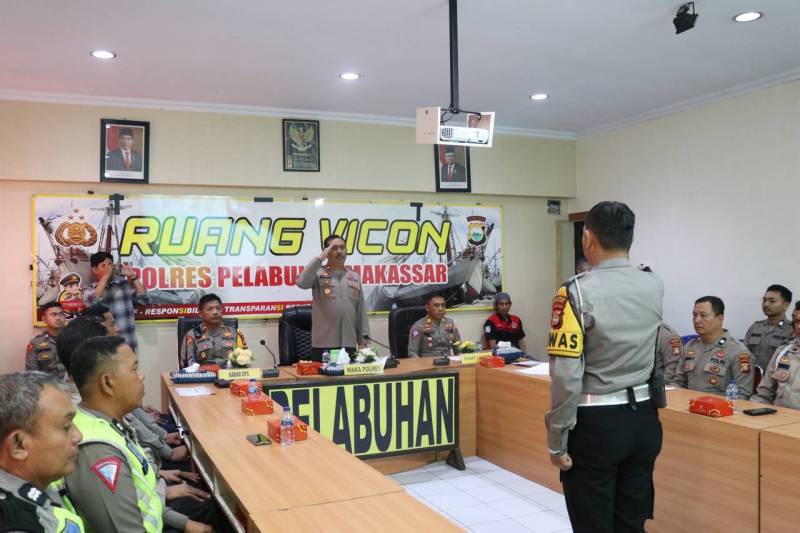 Jelang Operasi Zebra Pallawa 2023, Polres Pelabuhan Makassar Gelar Lat Pra Ops
