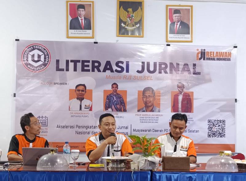 Gelar Literasi Jurnal, Dr. Arbain: Menaikkan Kualitas Jurnal Ilmiah Bagi Perguruan Tinggi