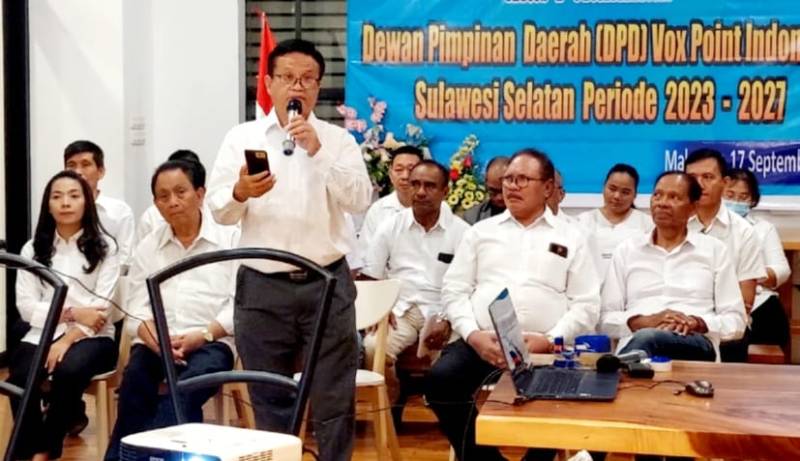 Agustinus Bangun Resmi Pimpin DPD VPI Sulsel, Yohanes Handoyo : DPN Berjalan Berdasarkan Konstitusi Organisasi