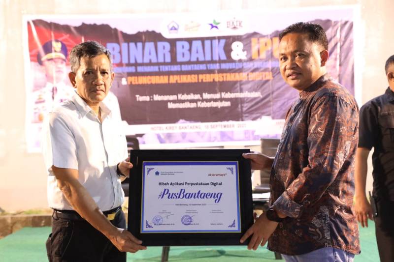 Guna Kembangkan SDM, Bupati Bantaeng Launching Aplikasi Perpustakaan Digital