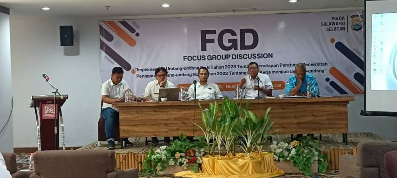 Dit Intelkam Polda Sulsel Gelar FGD Ketenagakerjaan Bersama Serikat Buruh