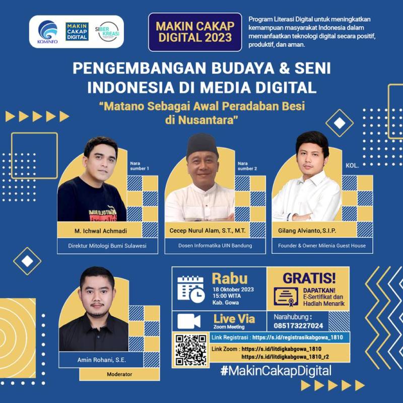 Webinar Kemenkominfo: Kembangkan Seni Budaya Lewat Media Digital