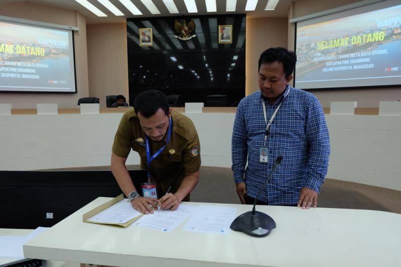 Bidang IPW Bappeda Makassar Gelar Rapat Teknis Meta Data Spasial