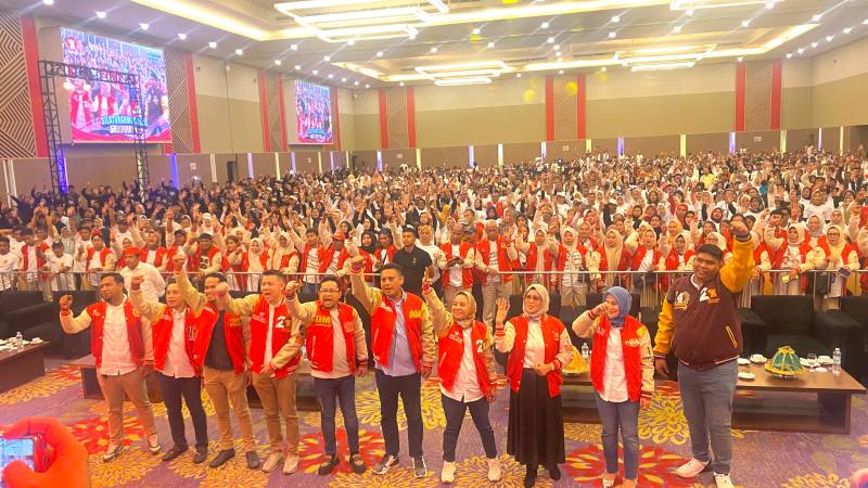 Caleg DPR RI Gerindra Andi Anhar Rahman Kumpulkan 4.414 Relawan 'Saudarayya'
