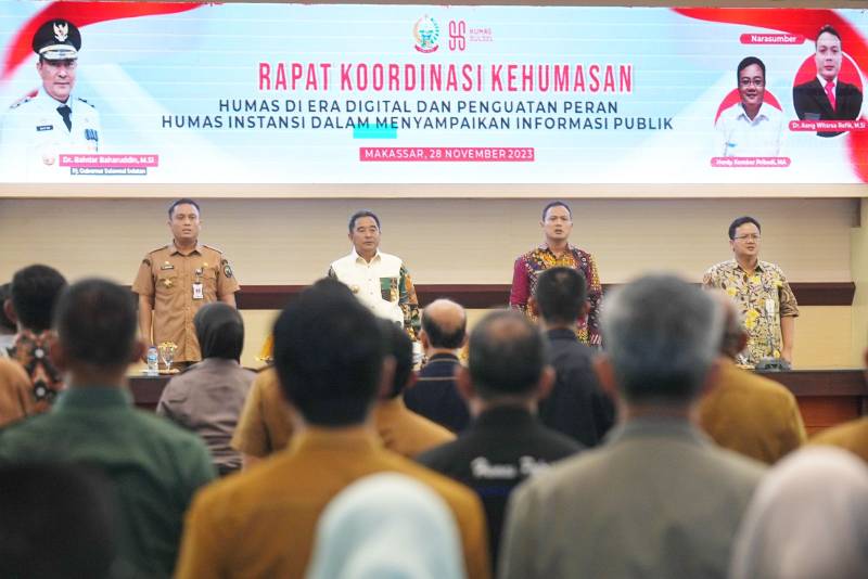 Pj Gubernur Bahtiar Ingatkan Perkuat Peran Humas dan Bangun Team Work