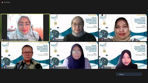 KGSB Inisiasi Literasi Kesehatan Mental Remaja di Kalangan Pendidik