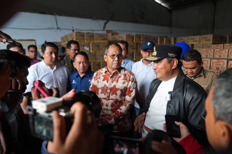 Pemprov-Satgas Pangan Cek Stok Bahan Pokok di Kawasan Pergudangan