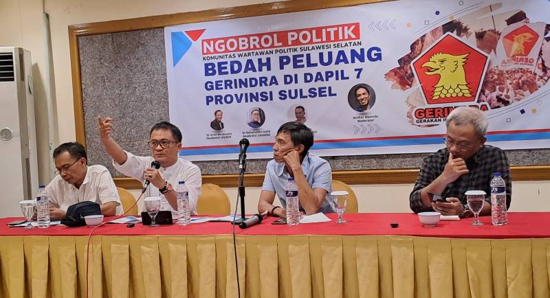 Survei PT GSI: Gerindra Menuju Tiga Kursi di Dapil 7 Sulsel, Yasir Machmud Teratas