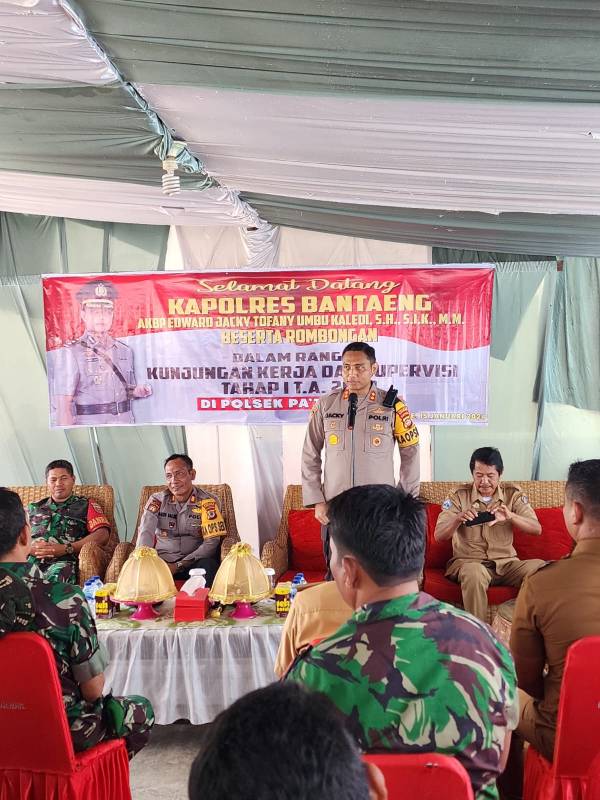 Kapolres Bantaeng Kuker dan Supervisi di Polsek Pajukukang