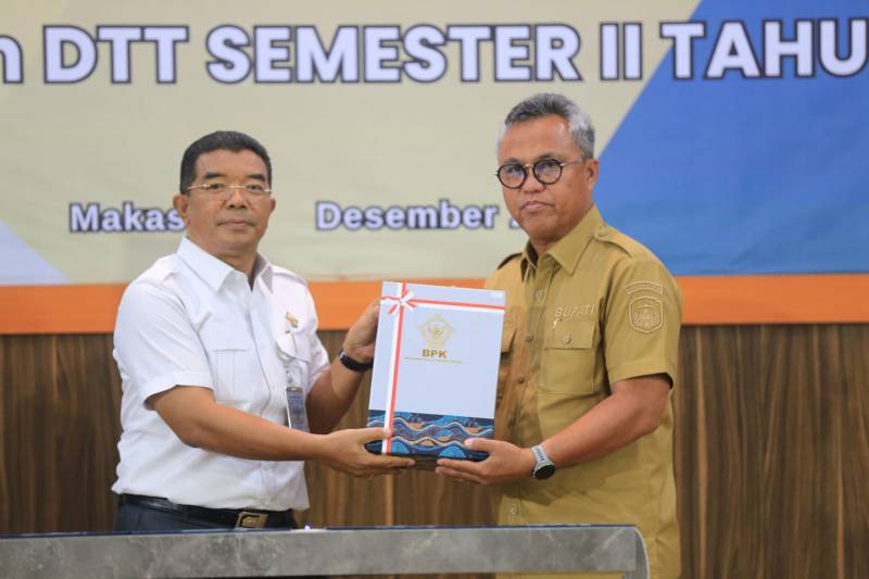 Pemkab Lutim Terima LHP Kinerja dan DTT Semester II Tahun 2023 dari BPK Sulsel