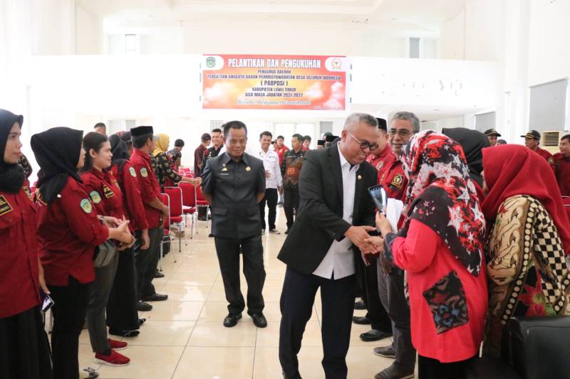 Bupati Budiman Lantik Pengurus Daerah PABPDSI Lutim Sisa Masa Jabatan 2021-2027